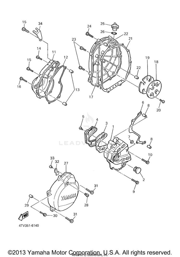 Crankcase Cover 1 Schematic