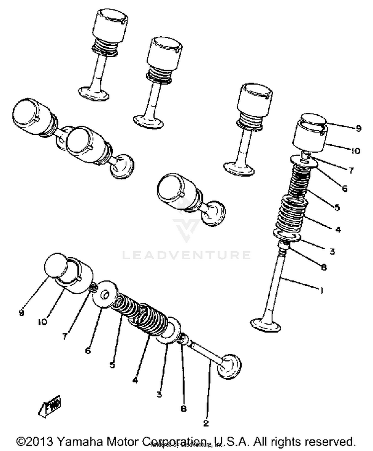 Valve XS1100G - 1980 Schematic