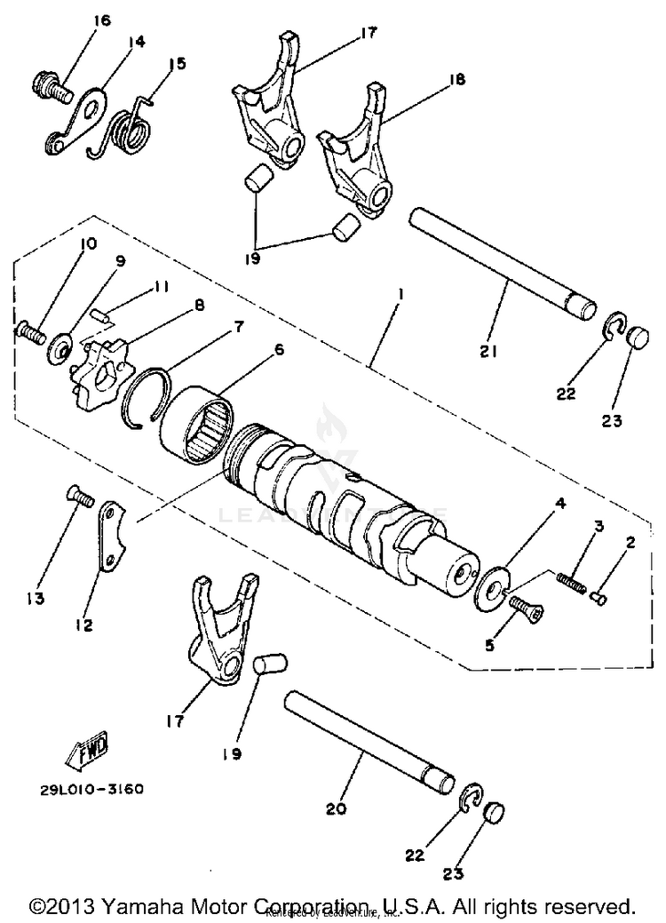 Shift Cam - Fork Schematic
