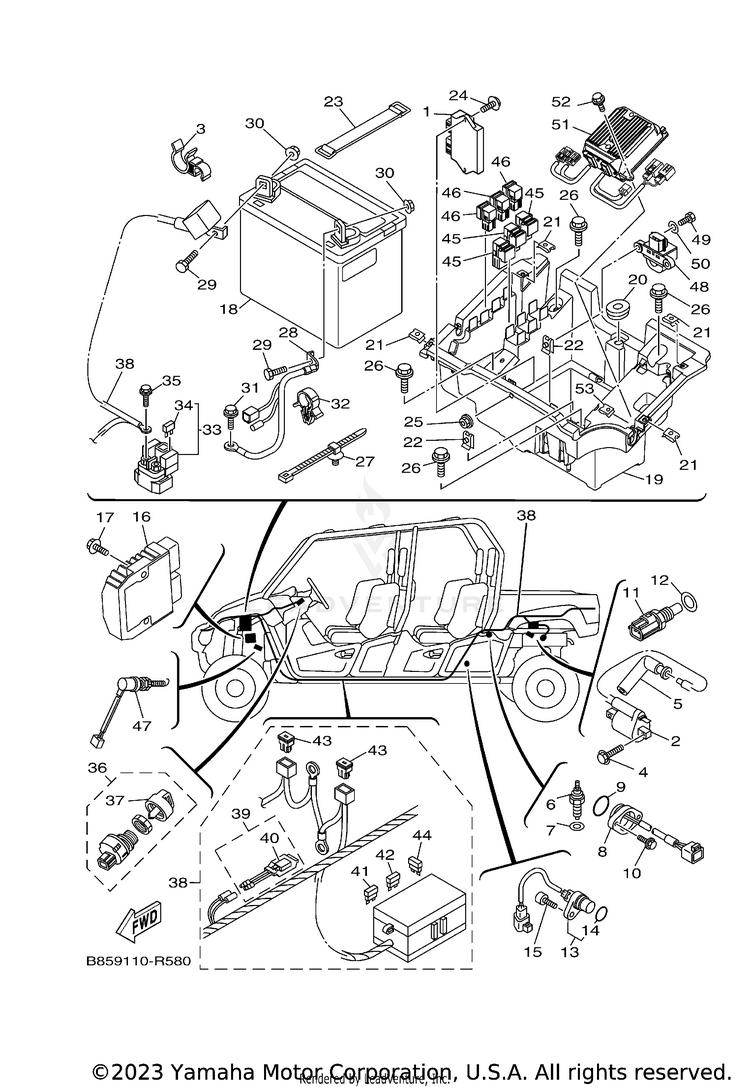 Electrical 1 VIKING VI EPS RANCH - YXC70VPRJC - 2018 Schematic