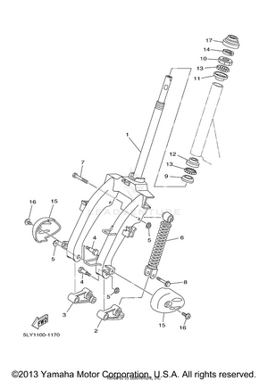 Front Fork Schematic