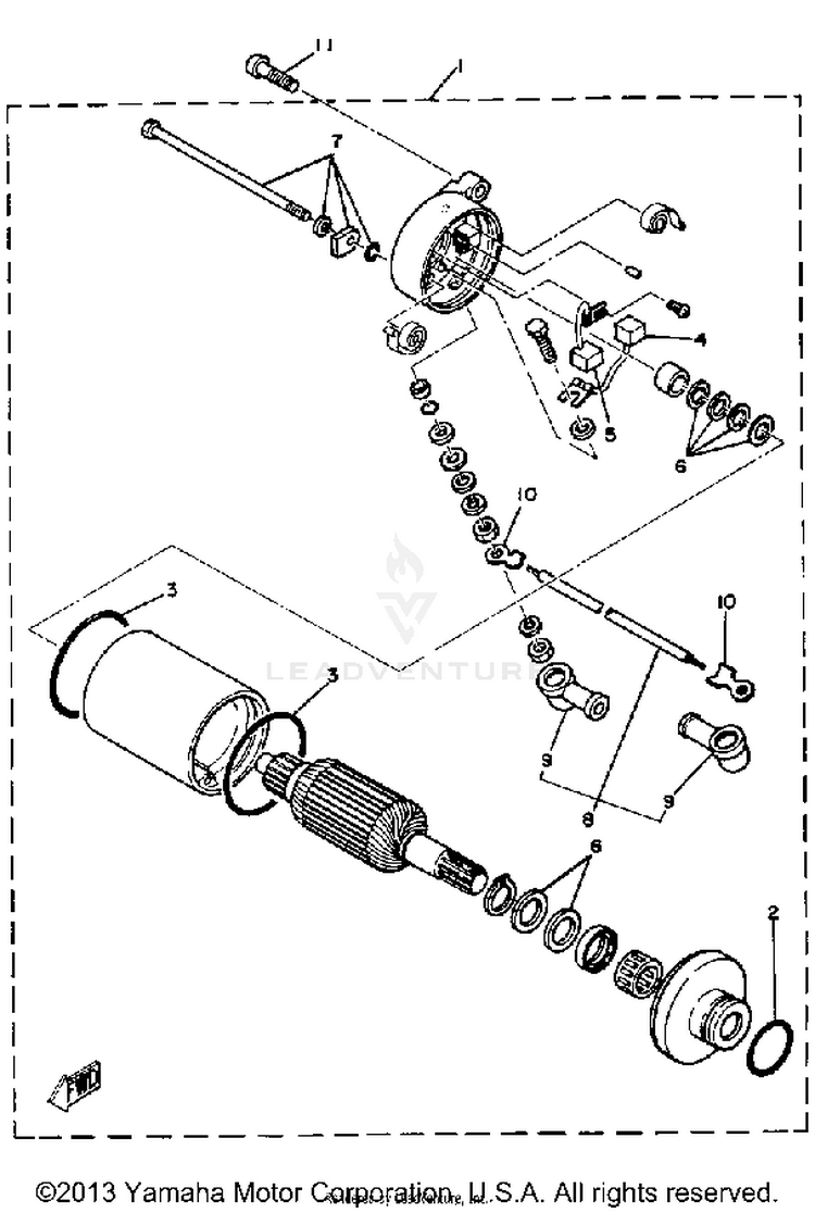 Starting Motor Schematic