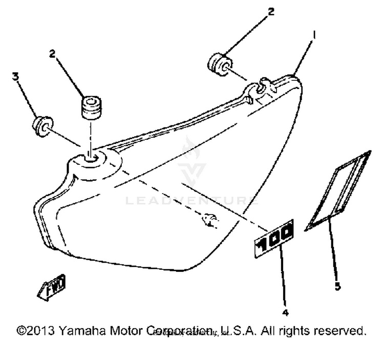 Side Cover Mx100h - J - K Schematic