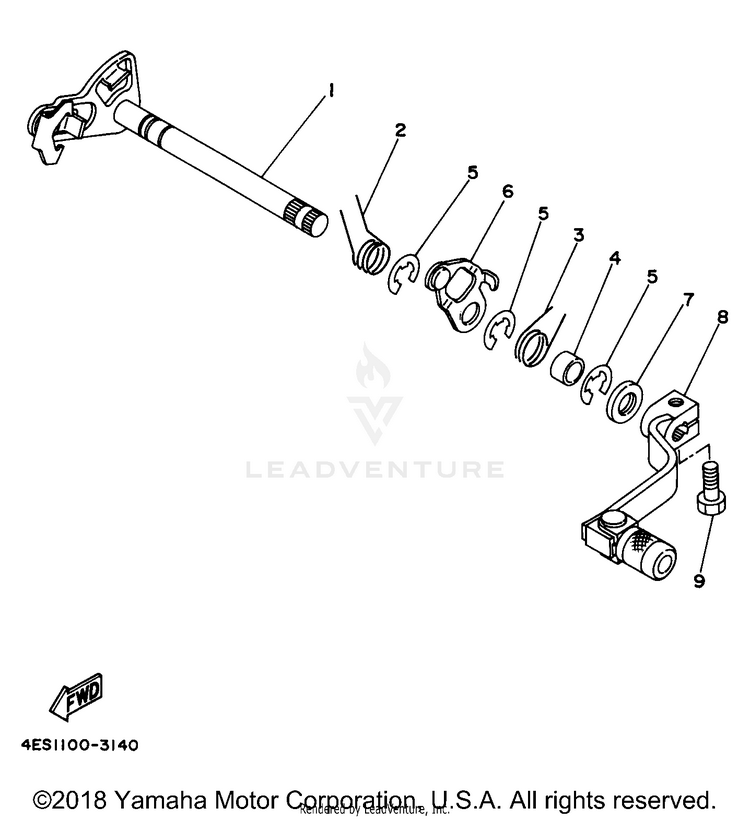 Shift Shaft Schematic