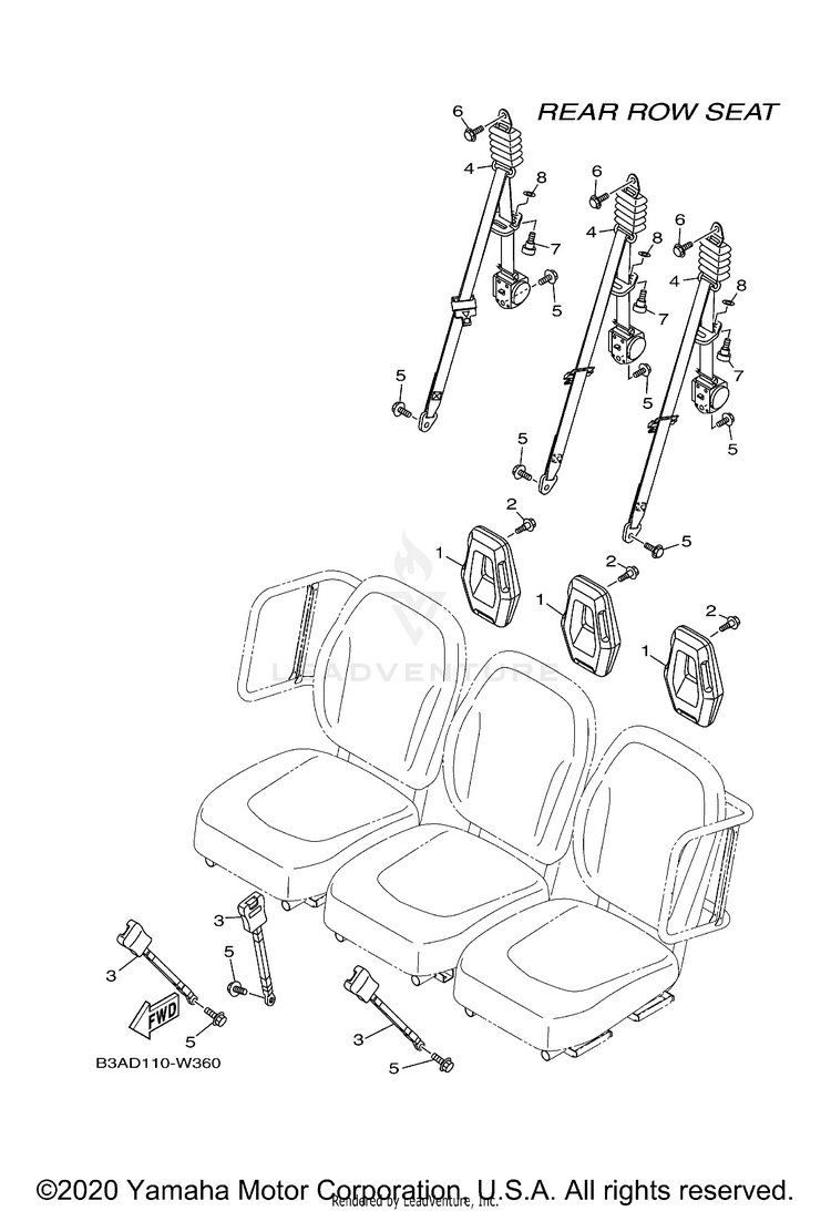 Seat 4 VIKING VI EPS - YXC70VPXMG - 2021 Schematic