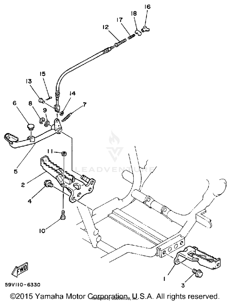 Stand Footrest Schematic