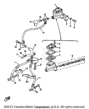 Front Master Cylinder Schematic