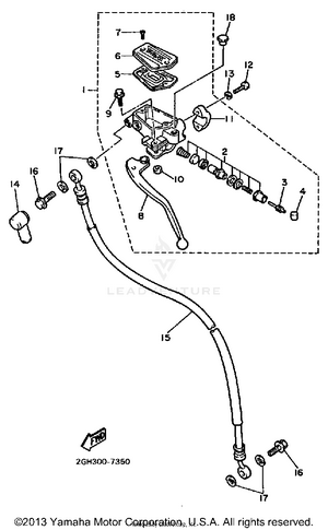 Front Master Cylinder 2 Schematic