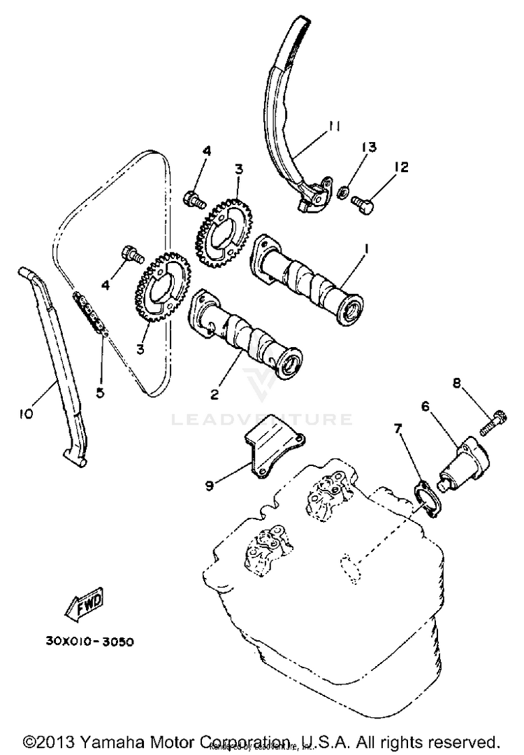Camshaft - Chain Schematic