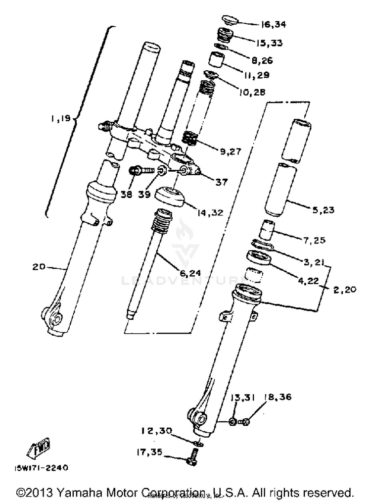 Front Fork Schematic