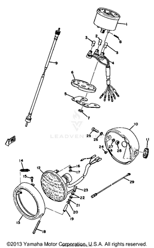 Headlight - Speedometer Schematic