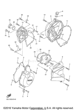 Crankcase Cover 1 Schematic