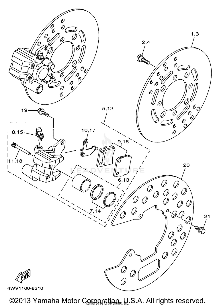 Front Brake Schematic