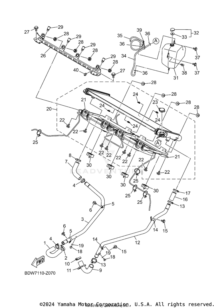 Radiator & Hose Schematic
