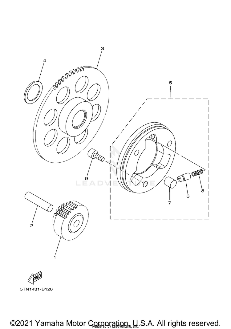 Starter Clutch Schematic