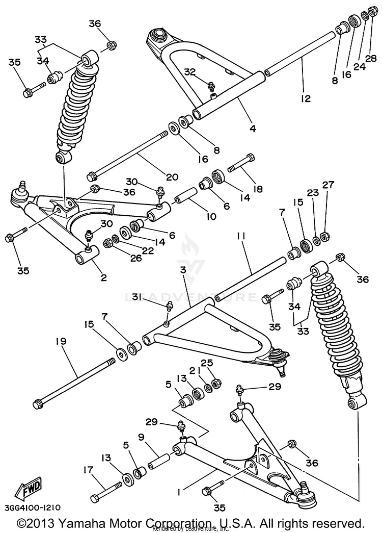 Front Suspension - Wheel Schematic