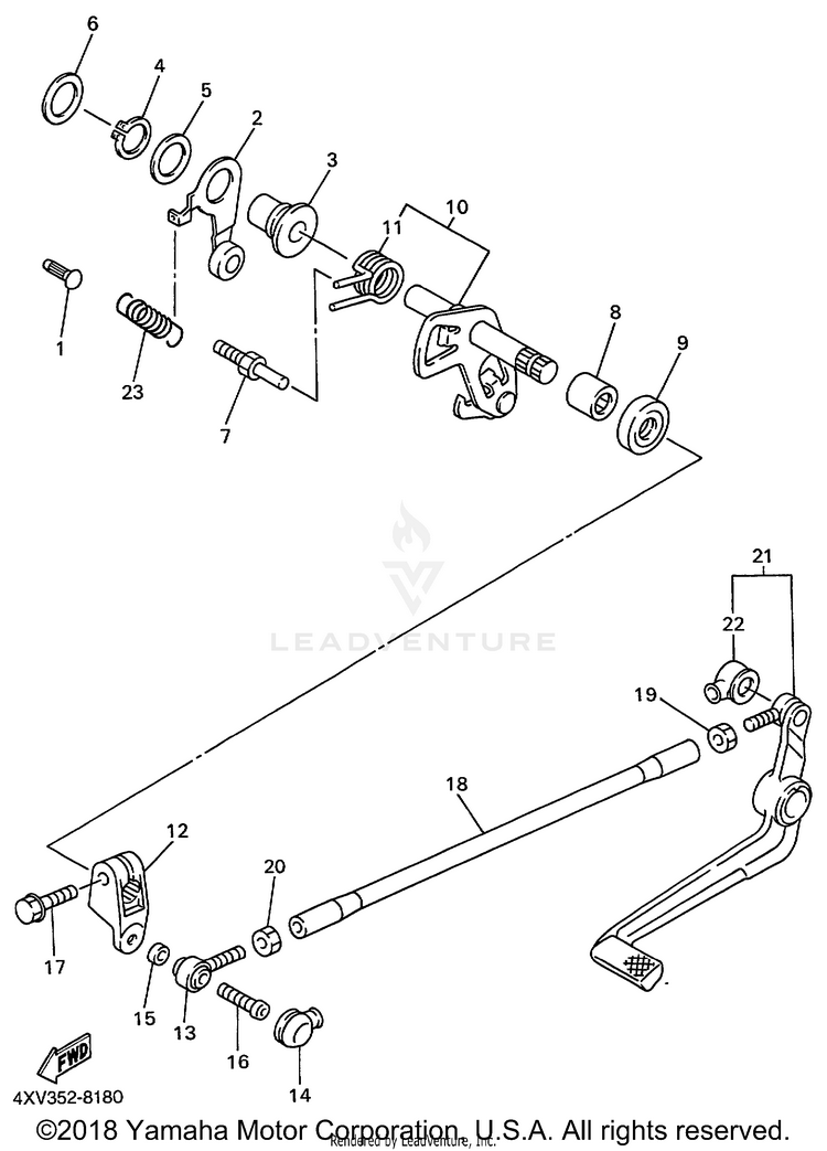 Shift Shaft Schematic