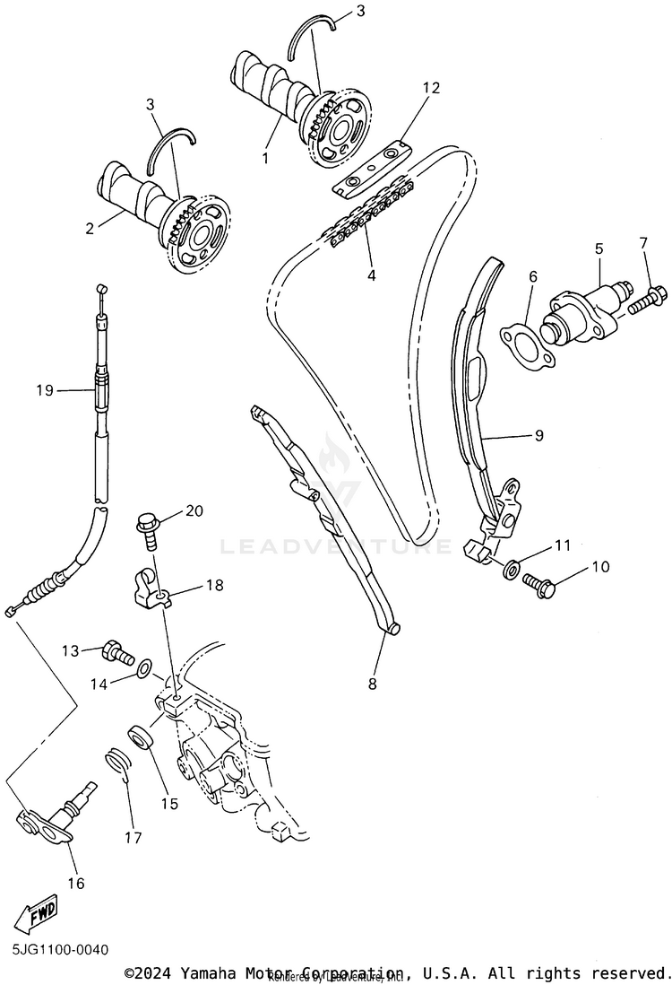Camshaft Chain Schematic