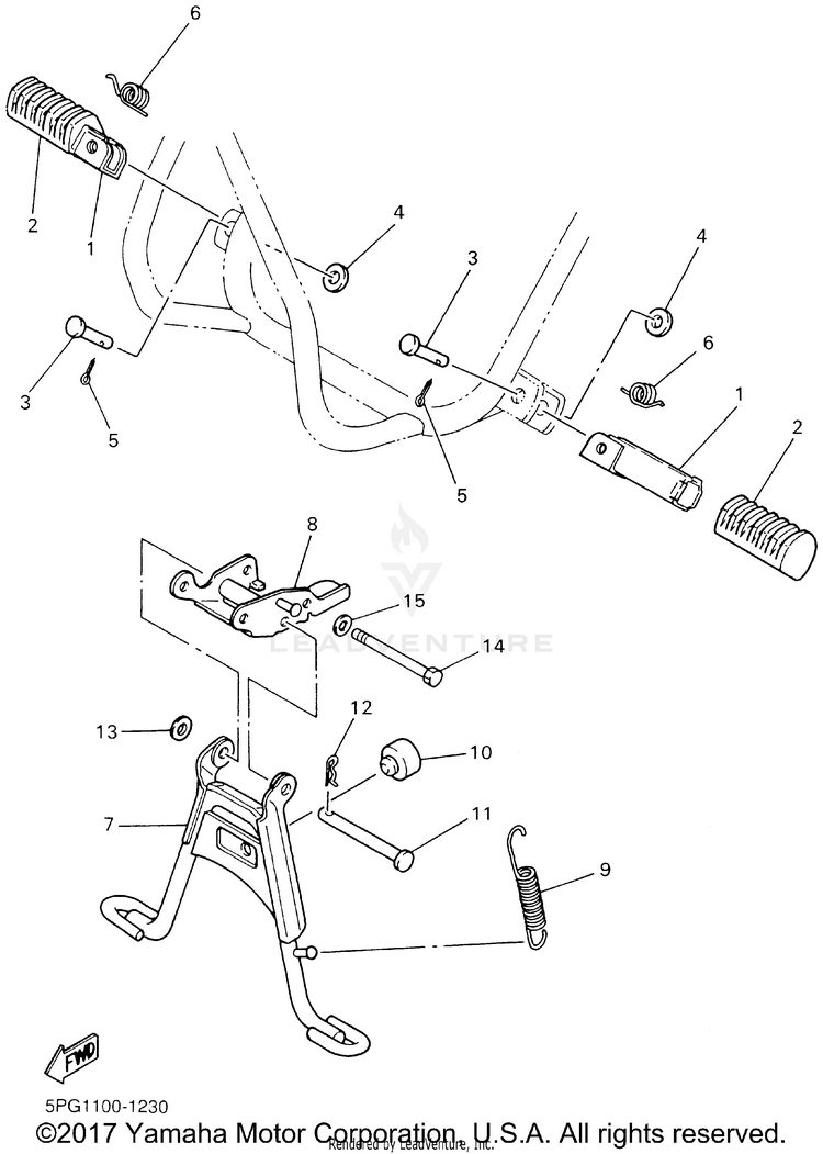 Stand Footrest Schematic