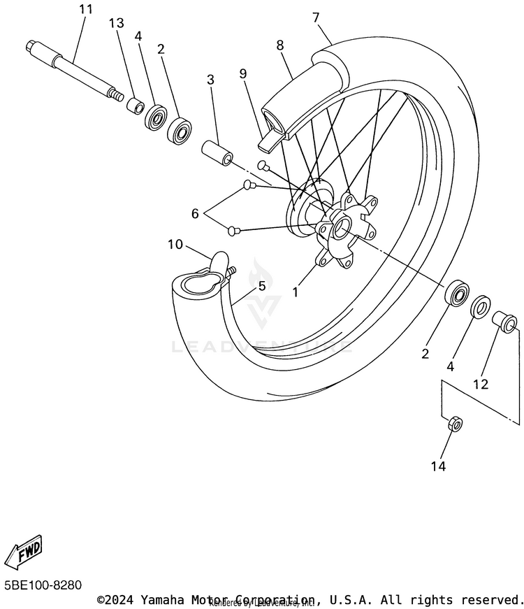 Front Wheel Schematic