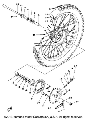 Front Wheel Schematic