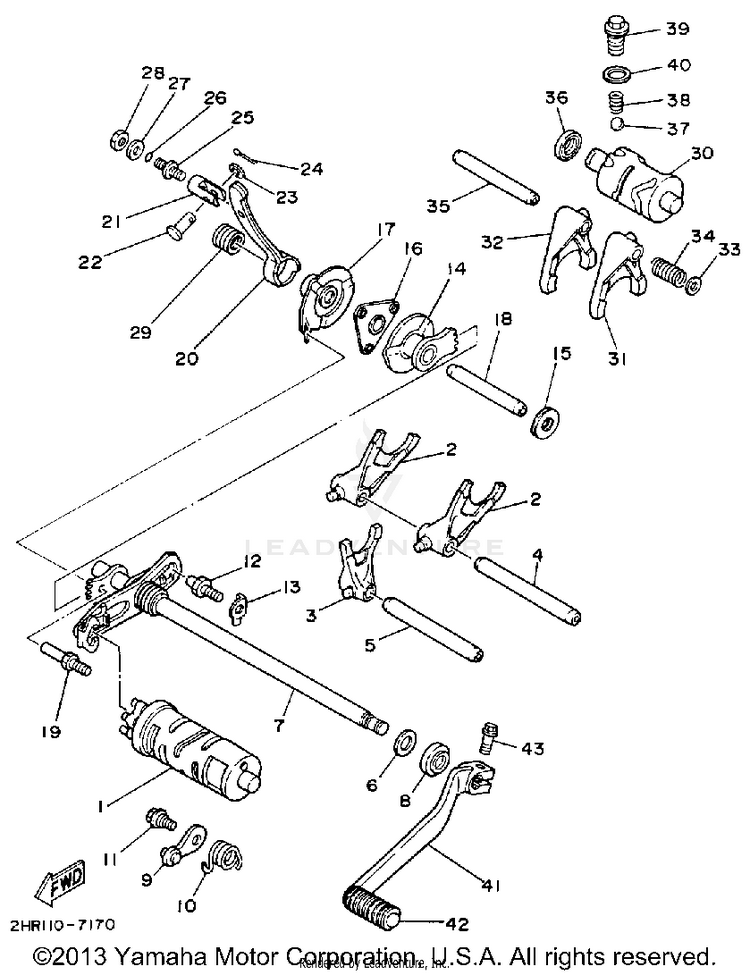 Shift Cam Fork Schematic