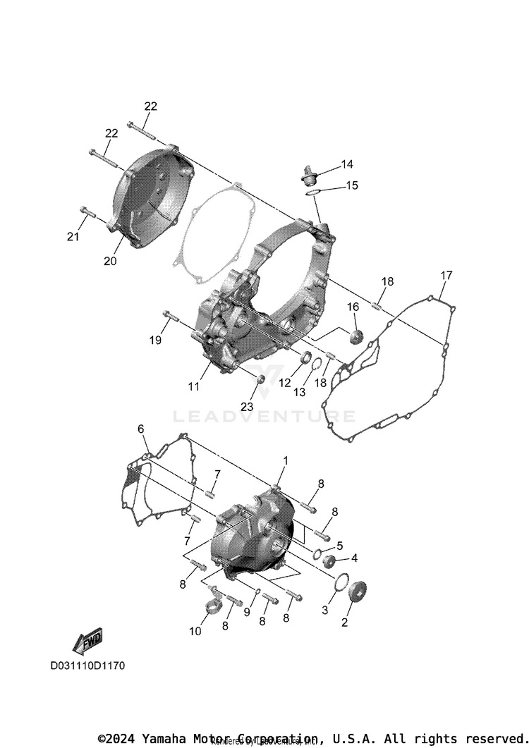 Crankcase Cover 1 Schematic