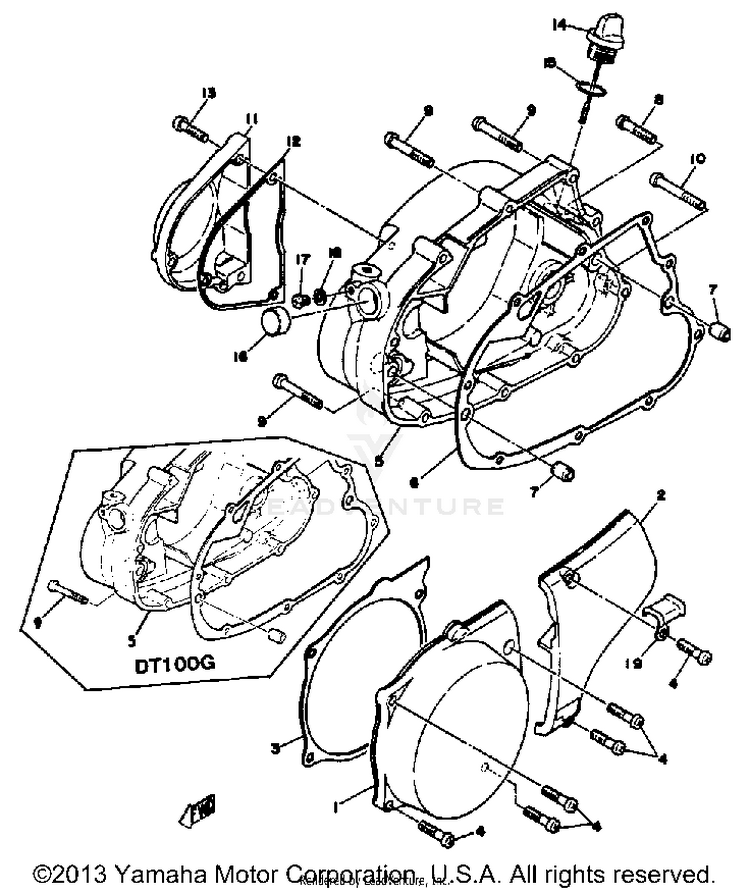 Crankcase Cover Schematic