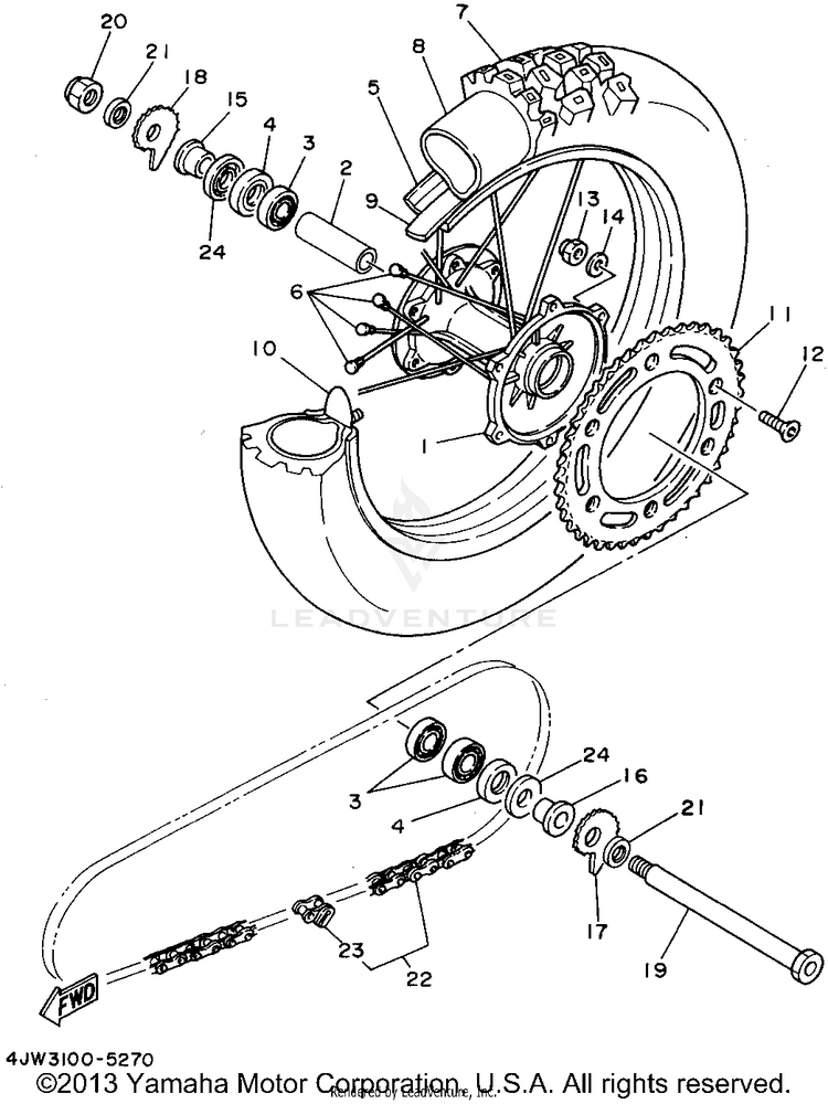 Rear Wheel Schematic