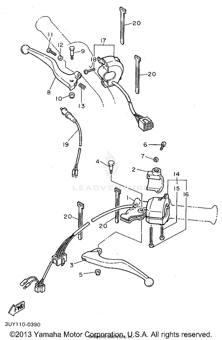 Handle Switch Lever Schematic