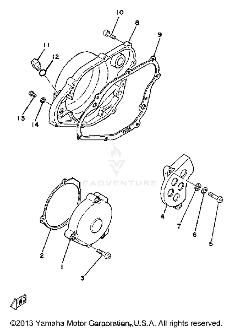 Crankcase Cover Schematic