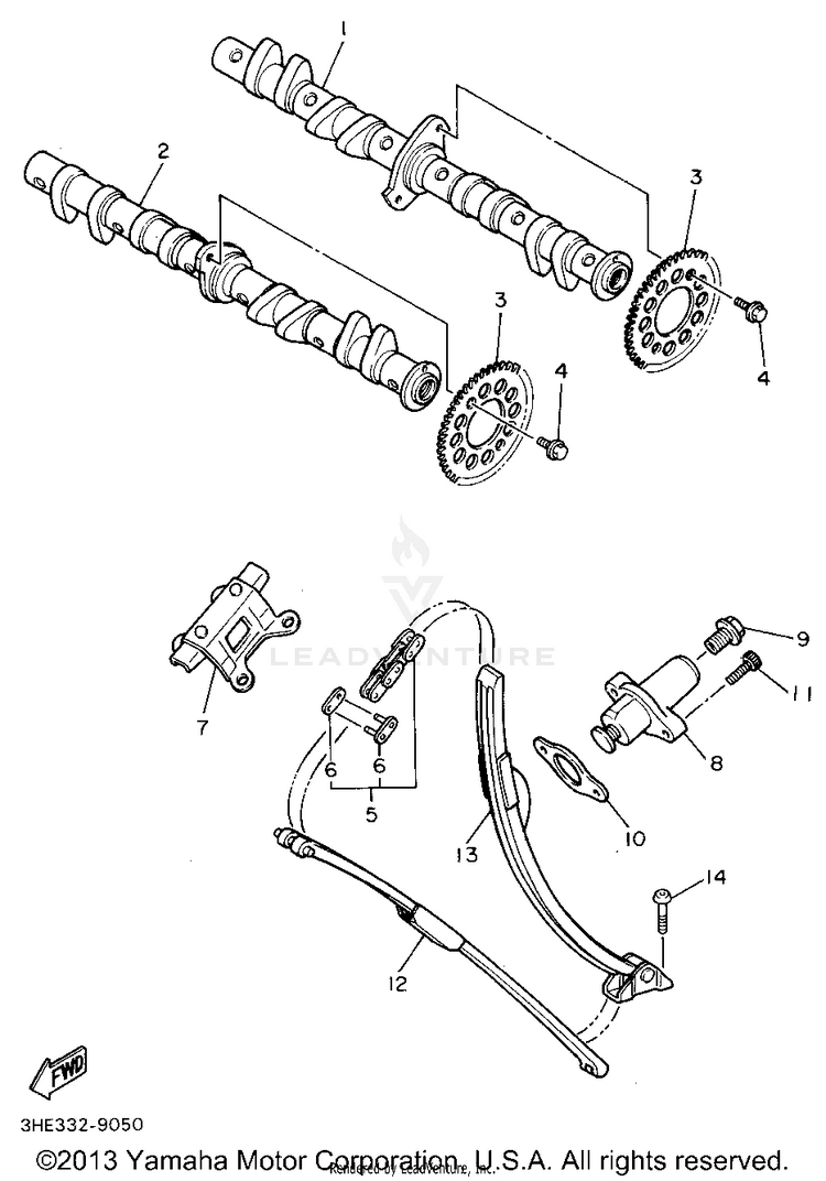 Camshaft Chain Schematic