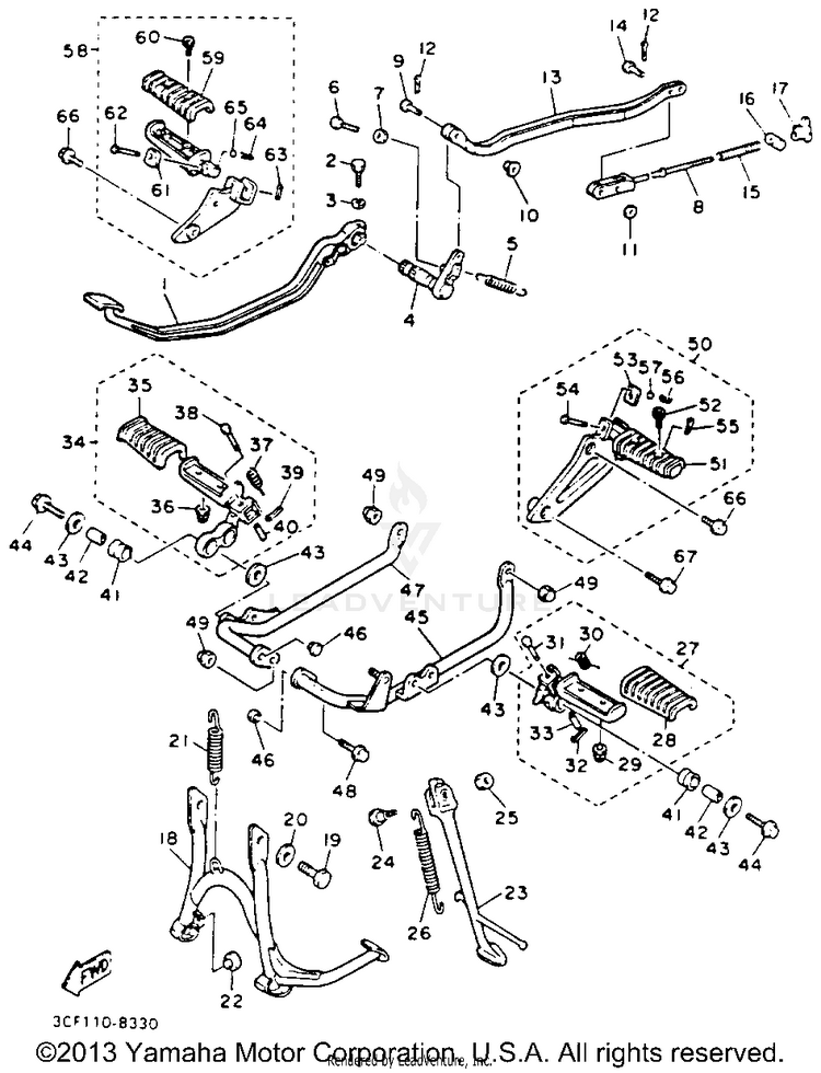 Stand Footrest Schematic