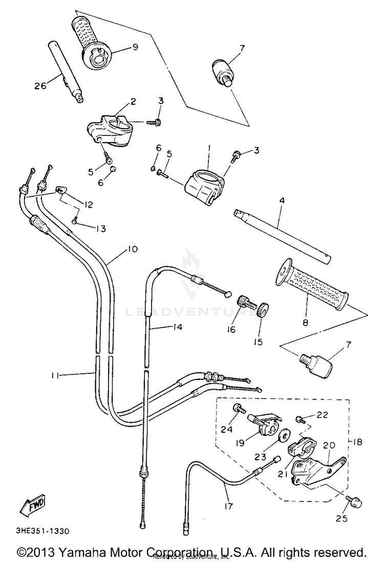 Handlebar Cable Schematic