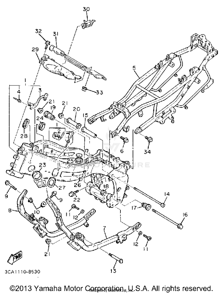 Frame California Model Only Schematic