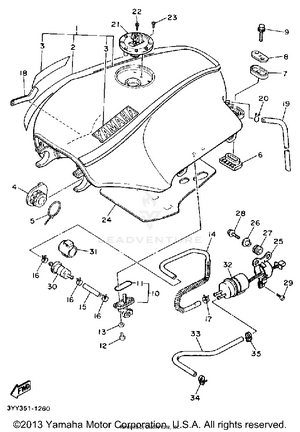 Fuel Tank (non-california Model_ Schematic