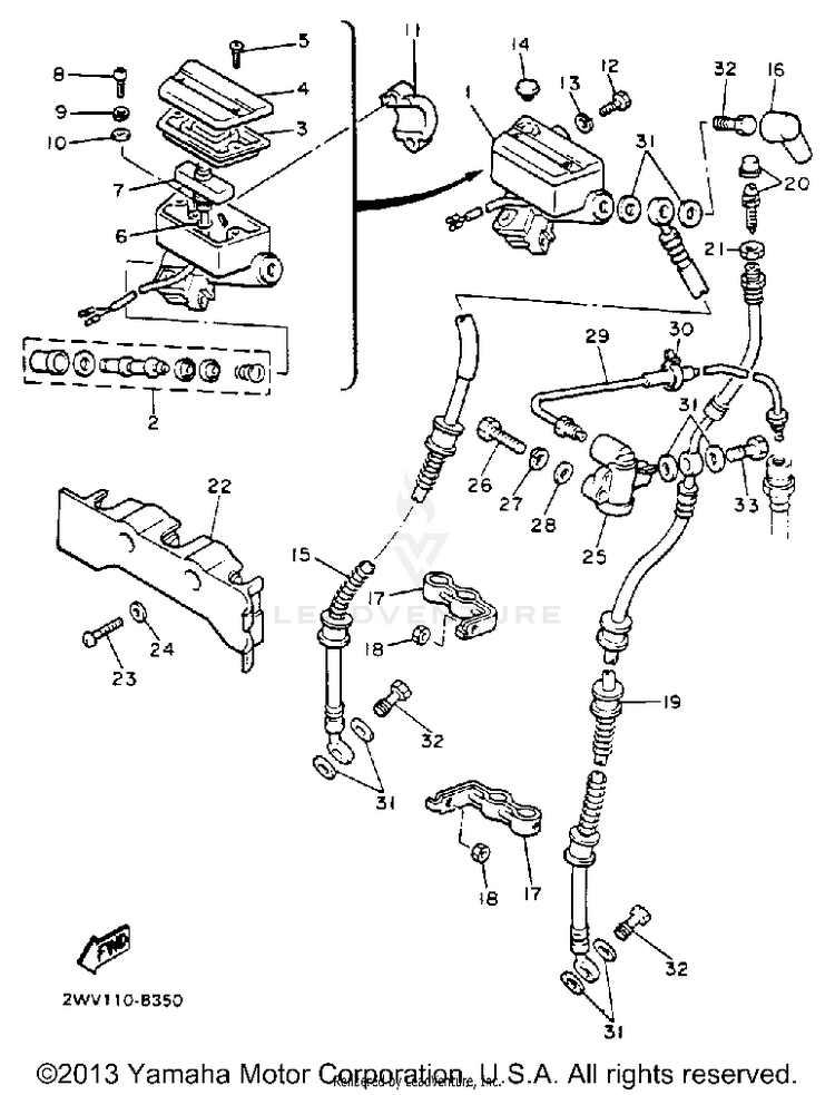 Front Master Cylinder 1 Schematic