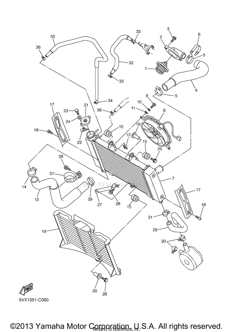 Radiator Hose Schematic