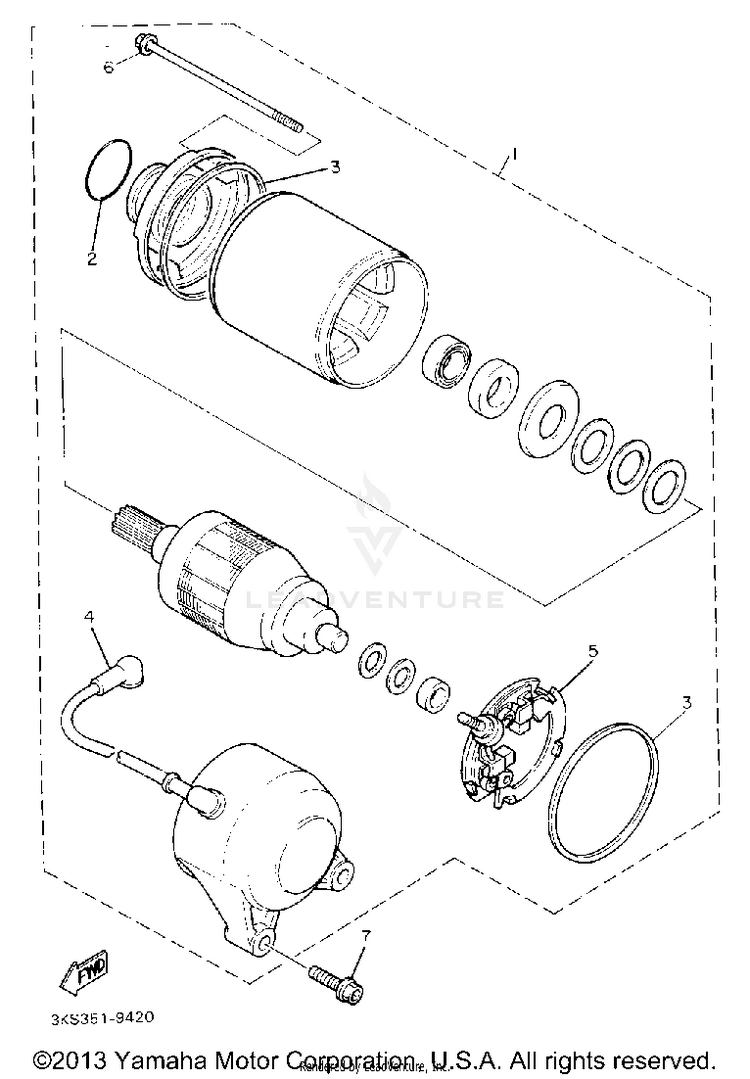 Starting Motor Schematic