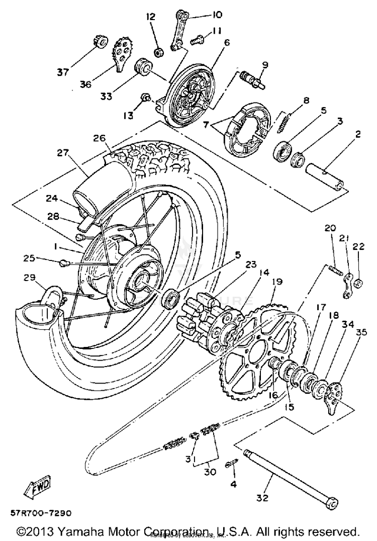 Rear Wheel Schematic