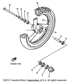 Front Wheel Schematic