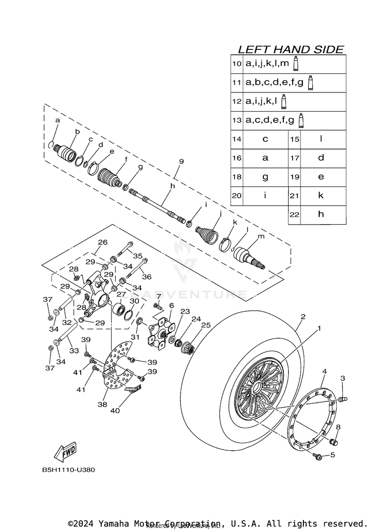 Rear Wheel Schematic