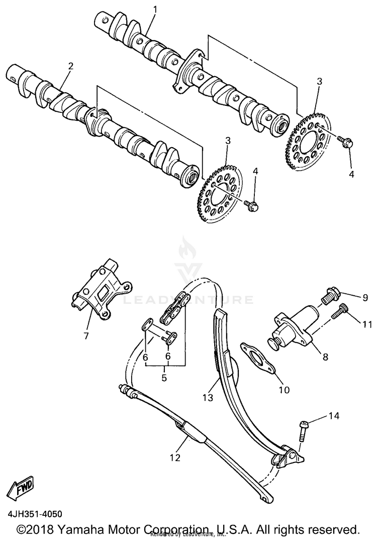 Camshaft Chain Schematic