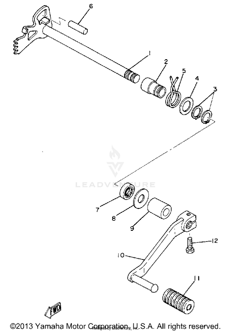 Shift Shaft Schematic