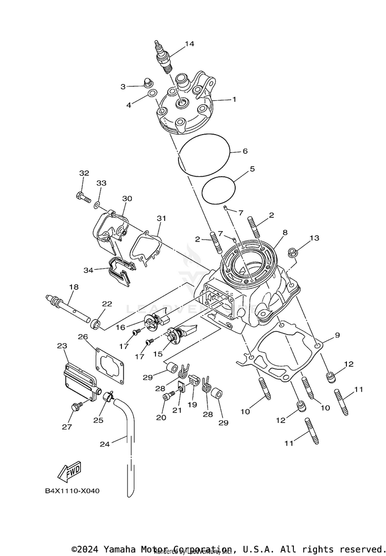 Cylinder Head Schematic