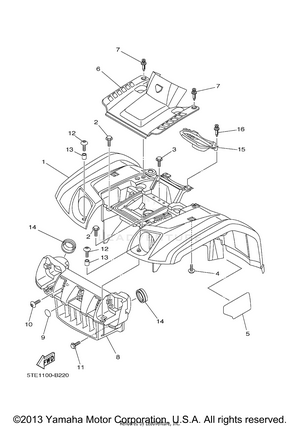 Front Fender Schematic