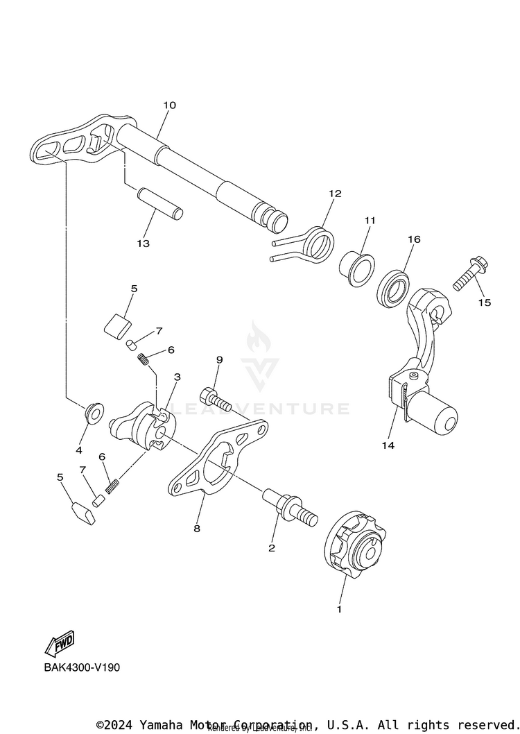 Shift Shaft Schematic