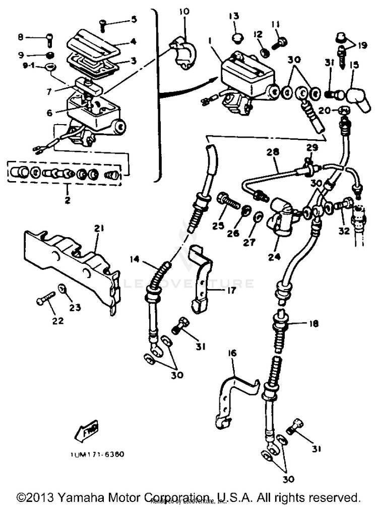 Front Master Cylinder 1 Schematic