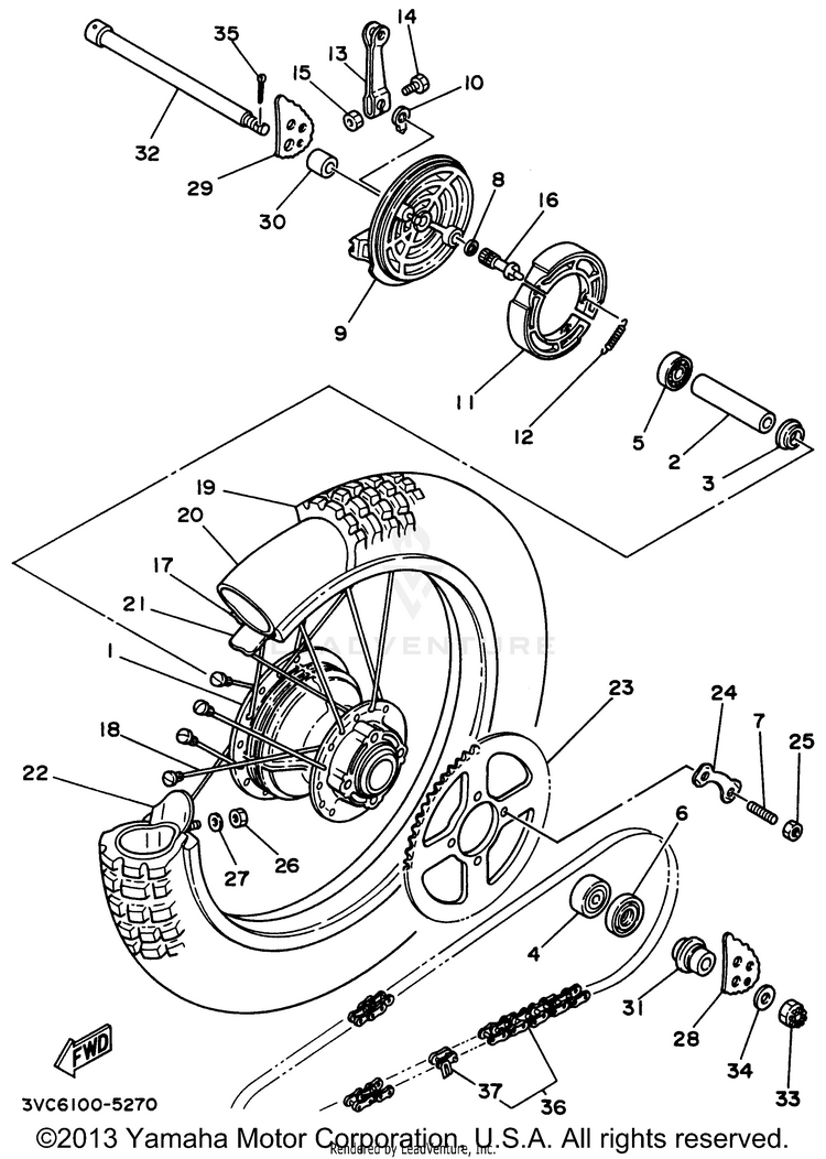 Rear Wheel Schematic