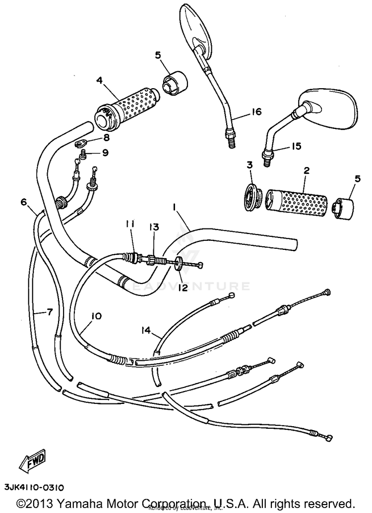 Steering Handle Cable Schematic